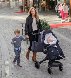 Voksi Køreposer|Kørepose - Classic+ Mini - 100 cm - Deep Blue Flying