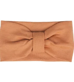 Børn Voksi Pandebånd|Pandebånd - Uld - 2-lags - Sandstone Peach m. Sløjfe