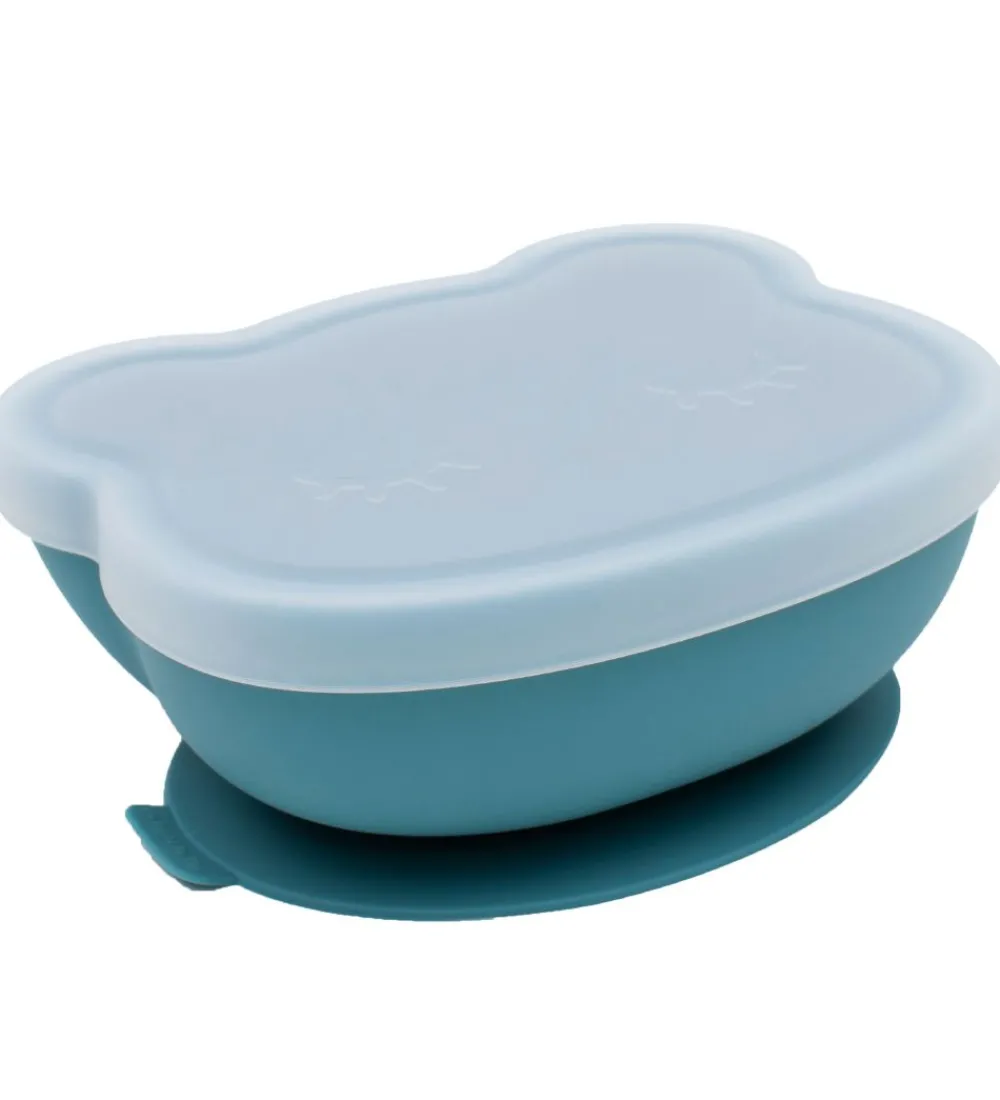 We Might Be Tiny Skåle|Skål m. Sugekop - Silikone - Blue Dusk