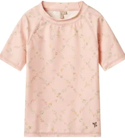 Børn Wheat Badetøj>Badebluse - UV40+ - Jackie - Powder Checked Flowers