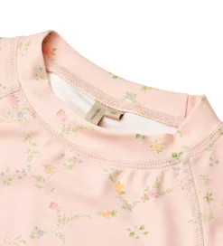 Børn Wheat Badetøj>Badebluse - UV40+ - Jackie - Powder Checked Flowers