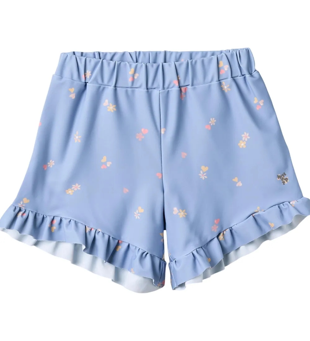 Børn Wheat Badetøj|Badeshorts - UV40+ - Isabella - Morning Sky Hearts