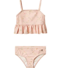 Børn Wheat Badetøj>Bikini - UV40+ - Lærke - Powder Checked Flowers