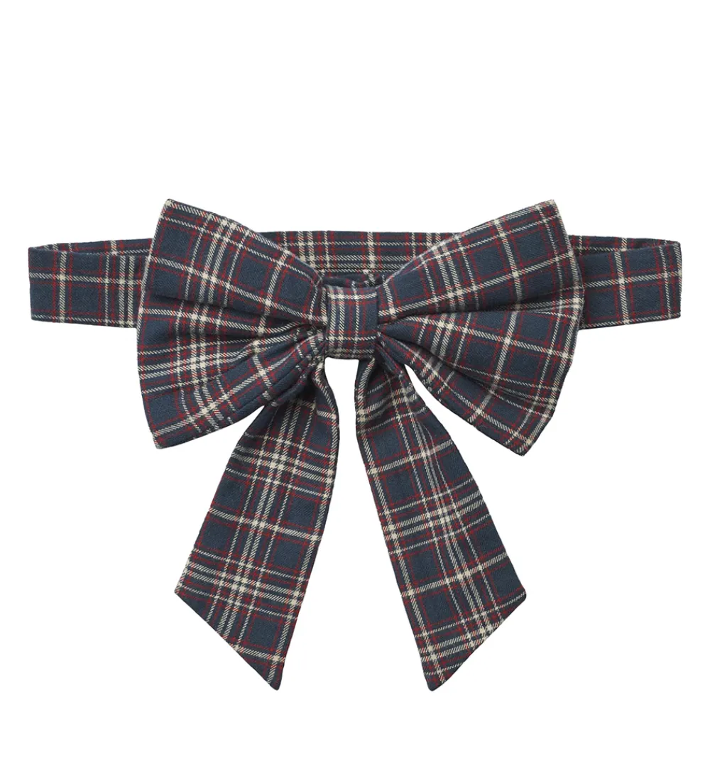 Børn Wheat Bælter>Bælte m. Sløjfe - Sonja - Navy Check