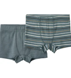 Børn Wheat Undertøj>Boxershorts - 2-pak - Louis - Blue Multi Stripe