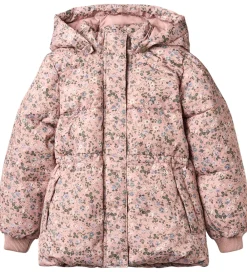 Børn Wheat Dunjakker Og Dynejakker>Dynejakke - Eli - Rose Powder Flowers