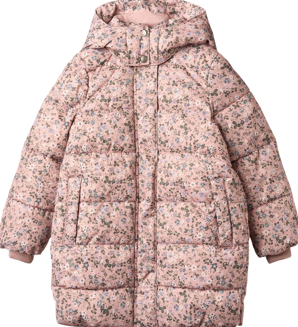 Børn Wheat Dunjakker Og Dynejakker>Dynejakke - Yrsa - Rose Powder Flowers