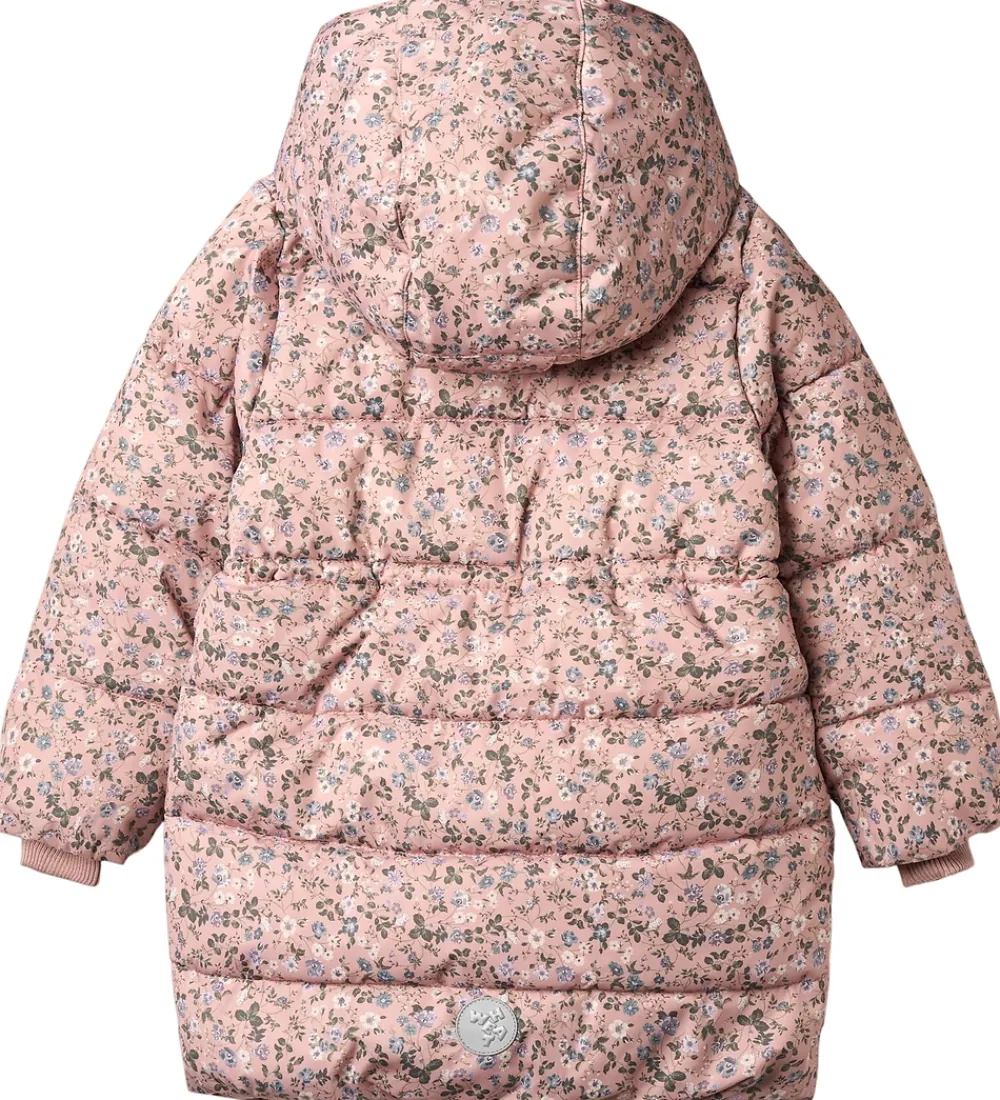 Børn Wheat Dunjakker Og Dynejakker>Dynejakke - Yrsa - Rose Powder Flowers