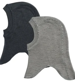 Børn Wheat Elefanthuer>Elefanthue - Uld - 2-Pak - Felix - 1-lags - Navy Stripe