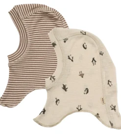 Børn Wheat Elefanthuer>Elefanthuer - Uld - 2-Pak - Felix - 1-lags - Penguins