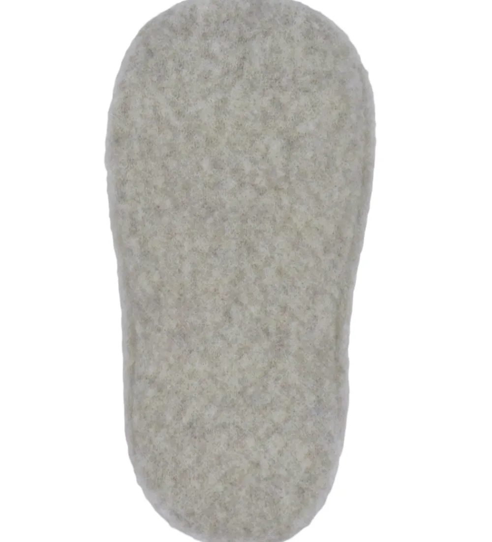 Wheat Hjemmesko>Futter - Uldfleece - Lei - Khaki Melange