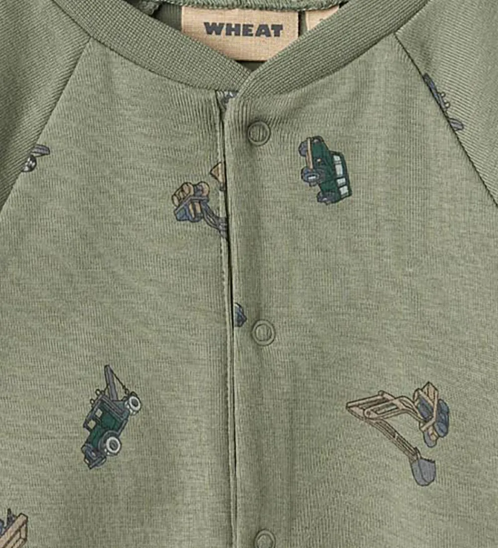 Børn Wheat Heldragter|Heldragt - Lou - Dusty Green Cars