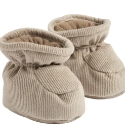 Wheat Hjemmesko|Overtrækssko m. Fleece - Fløjl - Fuffa - Grey Stone