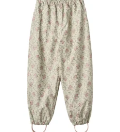 Børn Wheat Regntøj>Regnbukser - PU - Olo - Slightly Green Flowers