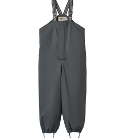 Børn Wheat Termotøj|Regntøj|Regnbukser m. Termo/Seler - PU - Lian - Greyblue