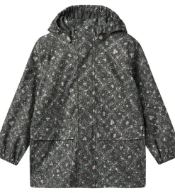 Børn Wheat Regntøj|Regnjakke - PU - Ollo - Forest Lake Checked Flowers