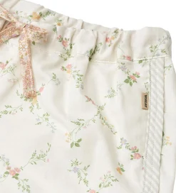 Børn Wheat Shorts Og Knickers|Shorts - Inger - Ivory Checked Flowers