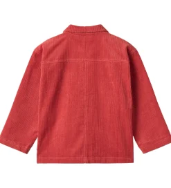 Børn Wheat Skjorter>Skjorte - Fløjl - Sage - Raspberry