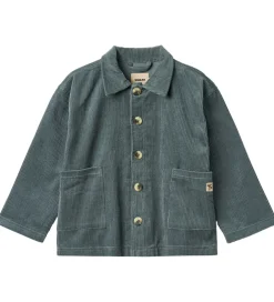 Børn Wheat Skjorter|Skjorte - Fløjl - Sage - Stormy Weather