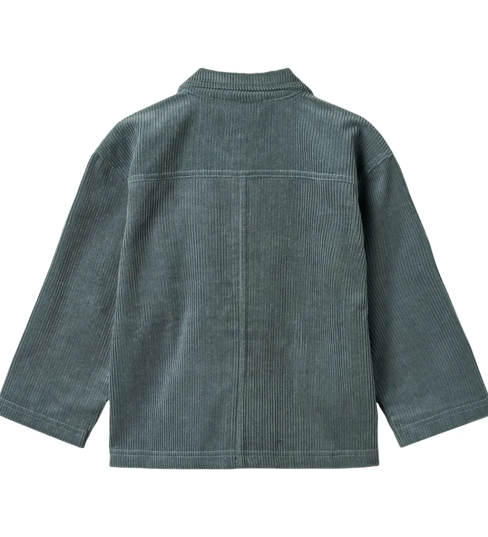 Børn Wheat Skjorter|Skjorte - Fløjl - Sage - Stormy Weather