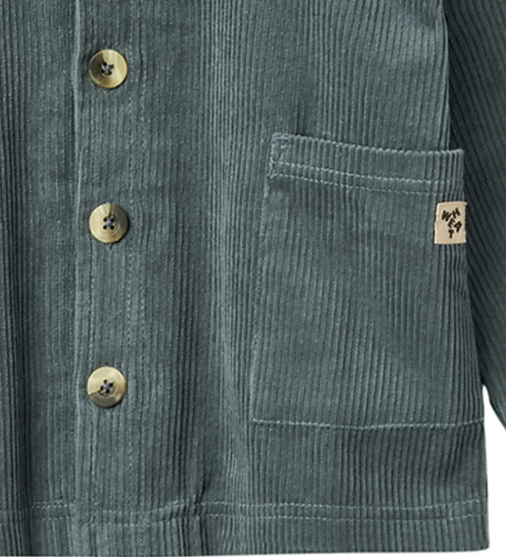 Børn Wheat Skjorter|Skjorte - Fløjl - Sage - Stormy Weather