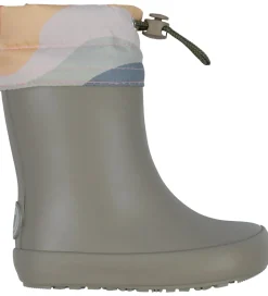 Wheat Gummistøvler|Termostøvler - Barfods - Grey Stone
