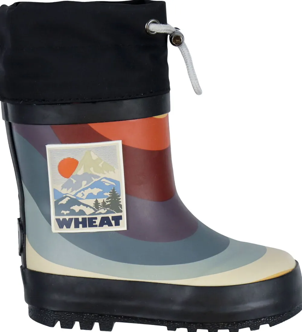 Wheat Gummistøvler|Termostøvler - Rainbow Waves