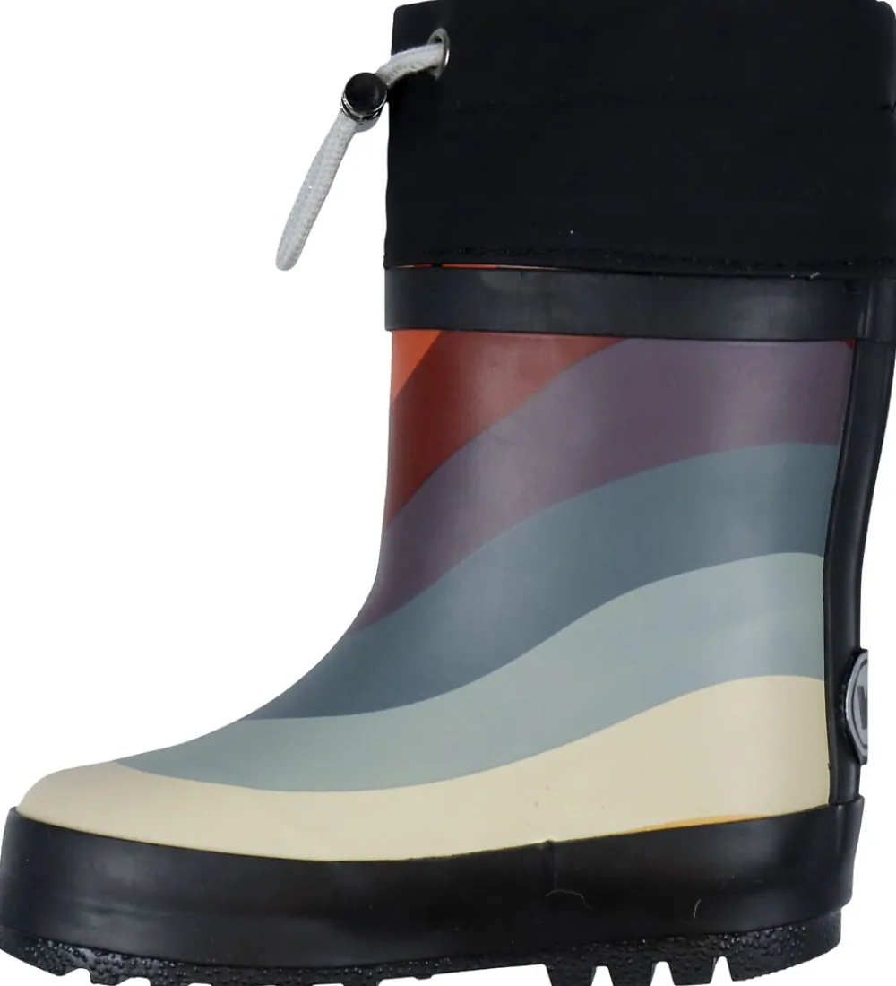 Wheat Gummistøvler|Termostøvler - Rainbow Waves