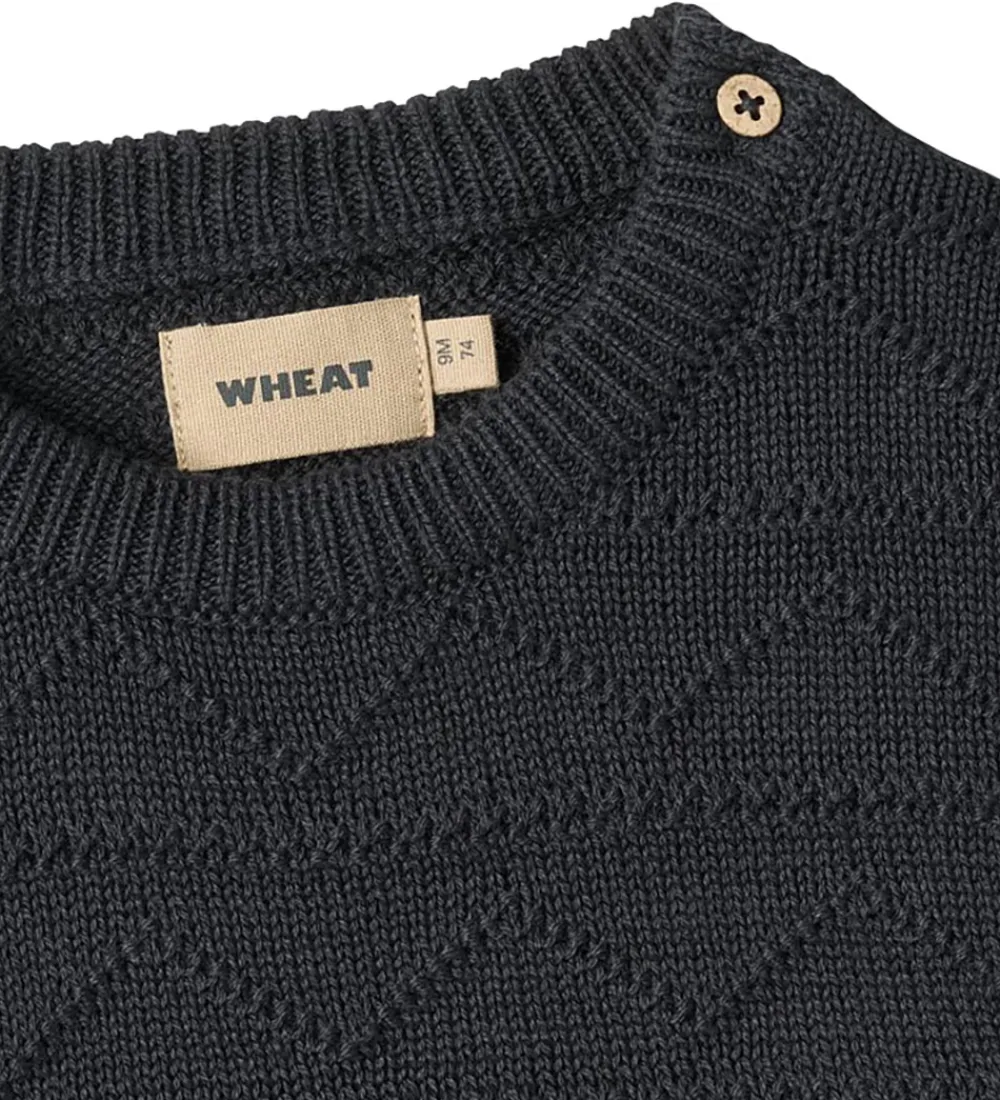 Børn Wheat Veste|Vest - Strik - Bobby - Navy