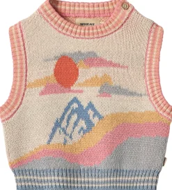 Børn Wheat Veste>Vest - Strik - Maria - Beige/Multi