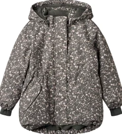 Børn Wheat Vinterjakker|Vinterjakke - Tove - Black Sea Open Flowers